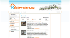 Desktop Screenshot of novostavby.reality-nitra.eu