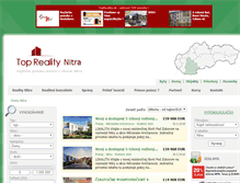 Tablet Screenshot of domy.reality-nitra.info